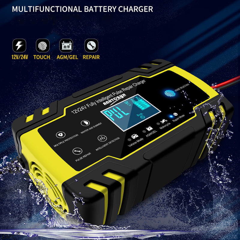12V-24V 8A Automatic Digital LCD Battery Charger
