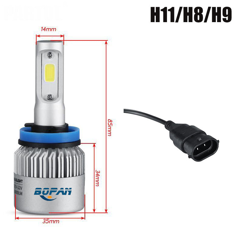 لمبة مصباح أمامي LED للسيارة | H1 H3 H4 H7 H8 H9 H11 H13 9004 9005 9006 9007 9012 | ضوء أبيض ساطع