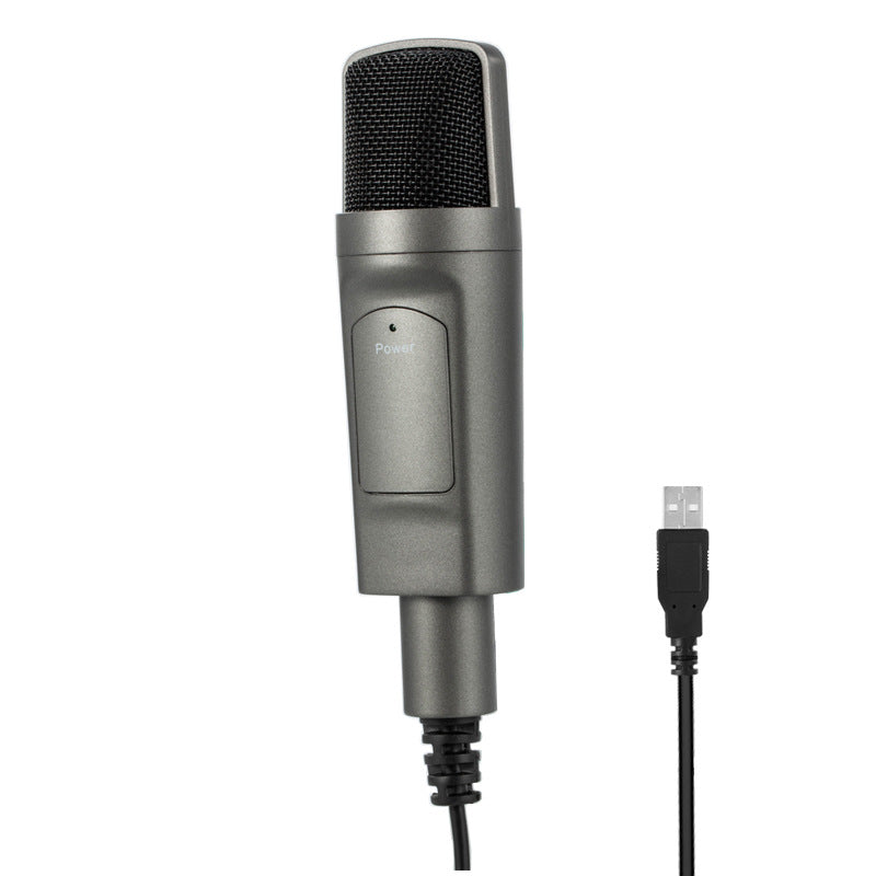 ميكروفون مكثف USB، ميكروفون سلكي لتسجيل سطح المكتب المباشر للكمبيوتر