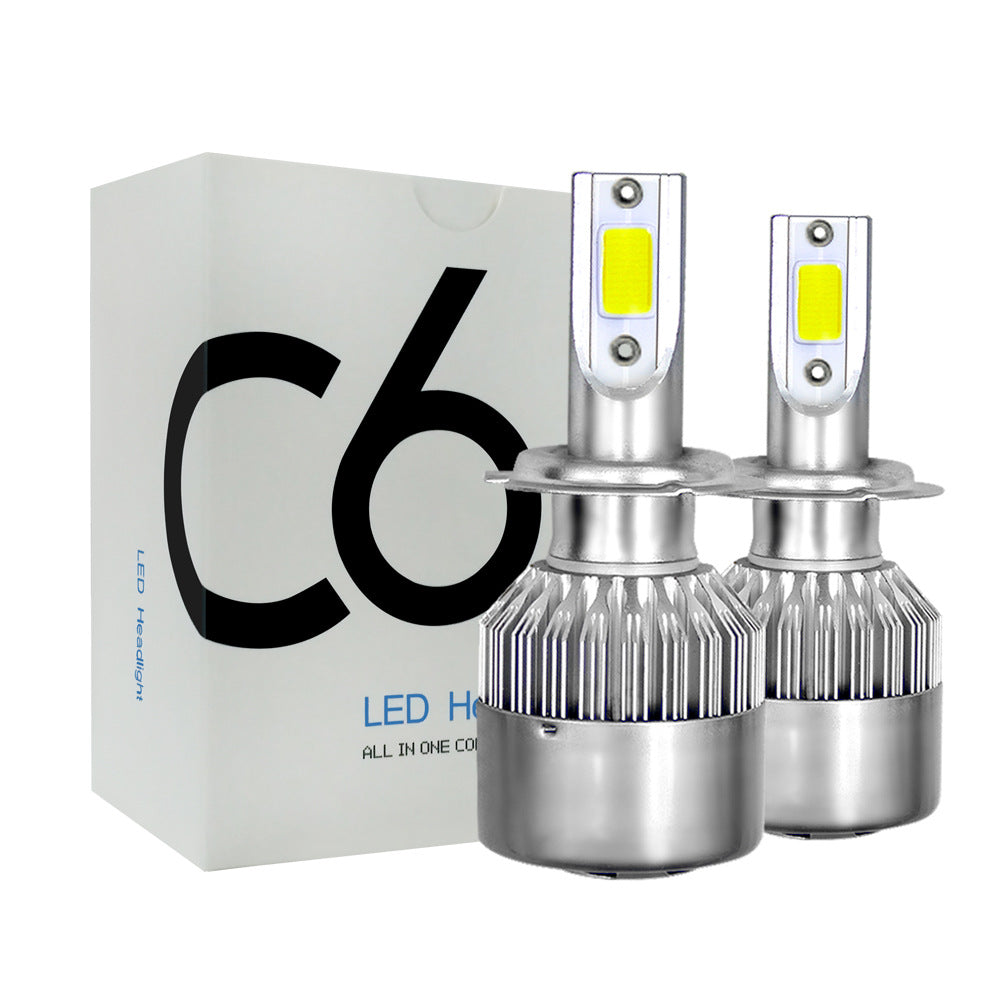 مصابيح أمامية للسيارة 36 وات LED COB | 8000 لومن 6000 كلفن | H1 H4 H7 H11 9005 9006 والمزيد
