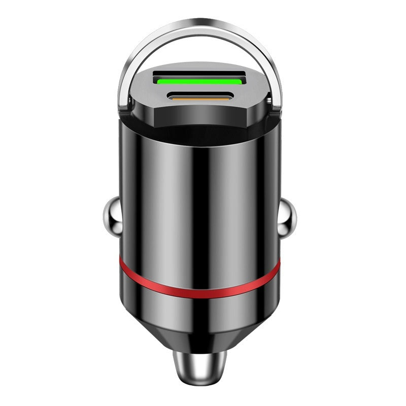 شاحن سيارة قابس شحن غير مرئي ثنائي المنفذ USB مخفي شحن فائق السرعة ببروتوكول كامل