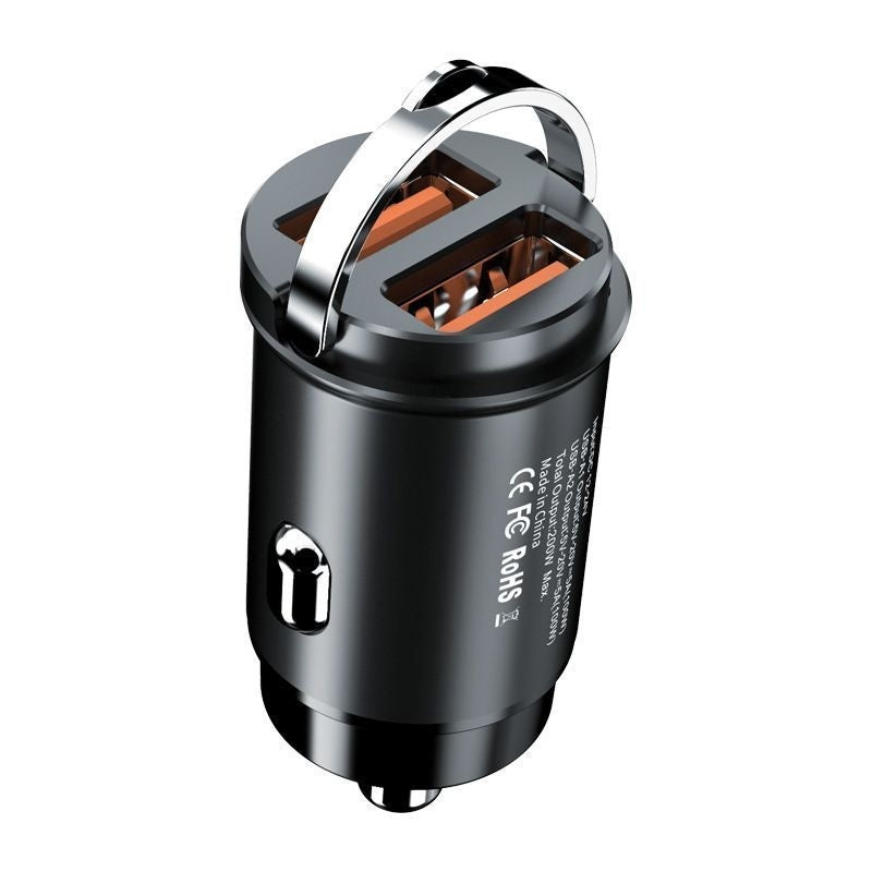 شاحن سيارة قابس شحن غير مرئي ثنائي المنفذ USB مخفي شحن فائق السرعة ببروتوكول كامل