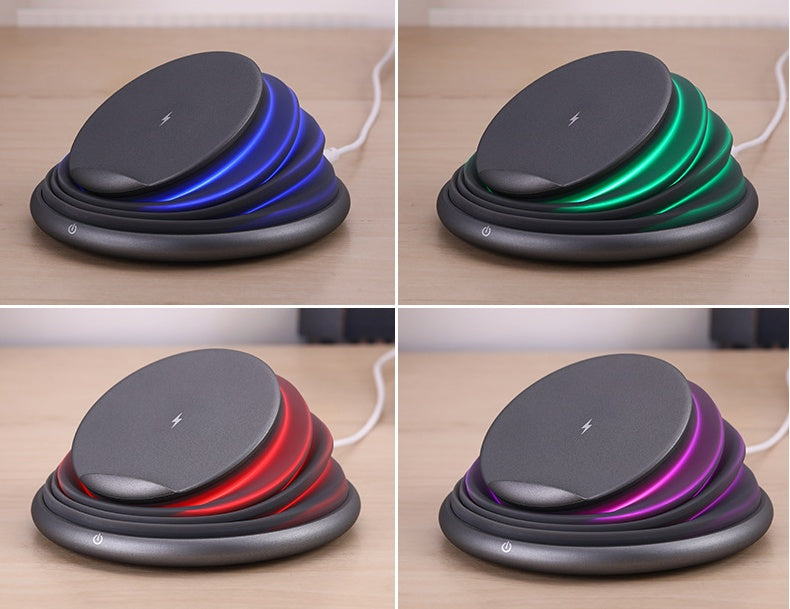 Wireless Phone Holder with Fast Charging &amp; Atmosphere Light