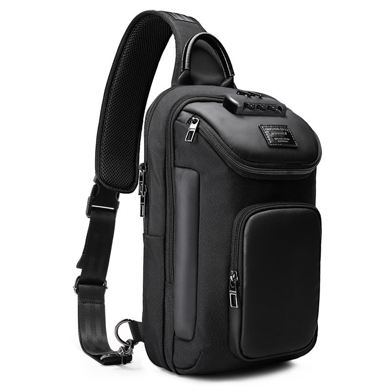 Men's Street Style Chest Bag | Waterproof Crossbody Sling Bag