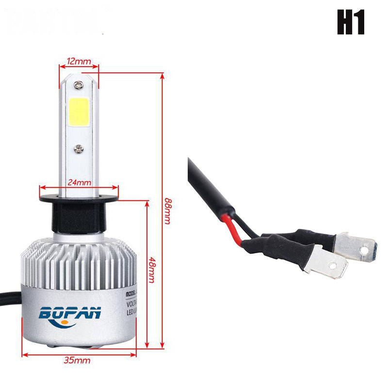 لمبة مصباح أمامي LED للسيارة | H1 H3 H4 H7 H8 H9 H11 H13 9004 9005 9006 9007 9012 | ضوء أبيض ساطع
