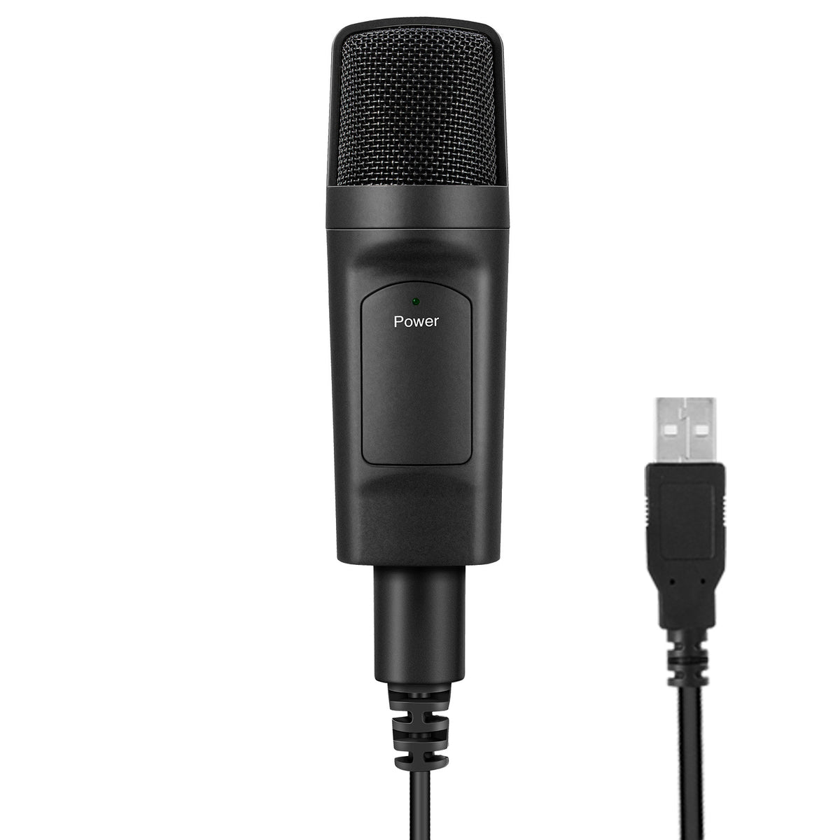 ميكروفون مكثف USB، ميكروفون سلكي لتسجيل سطح المكتب المباشر للكمبيوتر