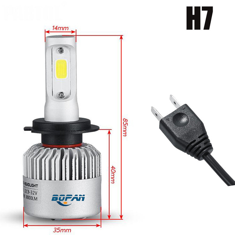 لمبة مصباح أمامي LED للسيارة | H1 H3 H4 H7 H8 H9 H11 H13 9004 9005 9006 9007 9012 | ضوء أبيض ساطع
