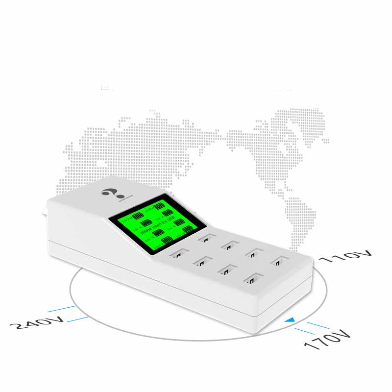 شاحن هاتف محمول ذكي متعدد المنافذ يعمل بمنفذ USB