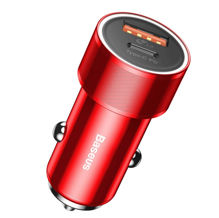 36W Dual USB Car Charger with QC3.0 &amp; PD Fast Charging