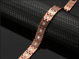 Fashionable Magnetic Energy Red Copper Bracelet Womens Magnetic Red Copper Bracelet