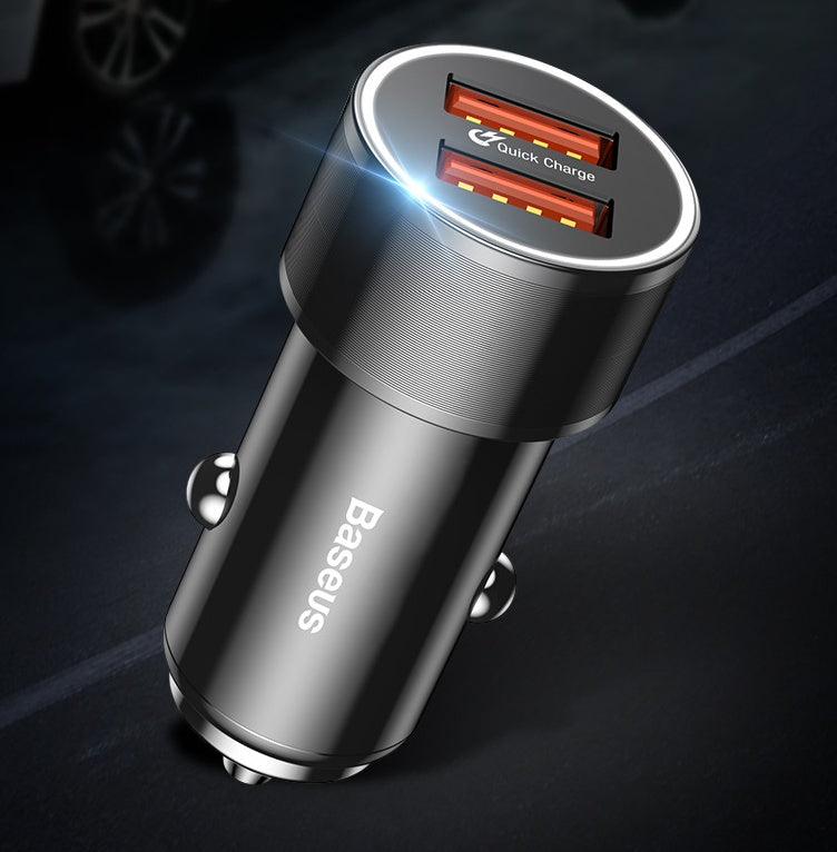 36W Dual USB Car Charger with QC3.0 &amp; PD Fast Charging