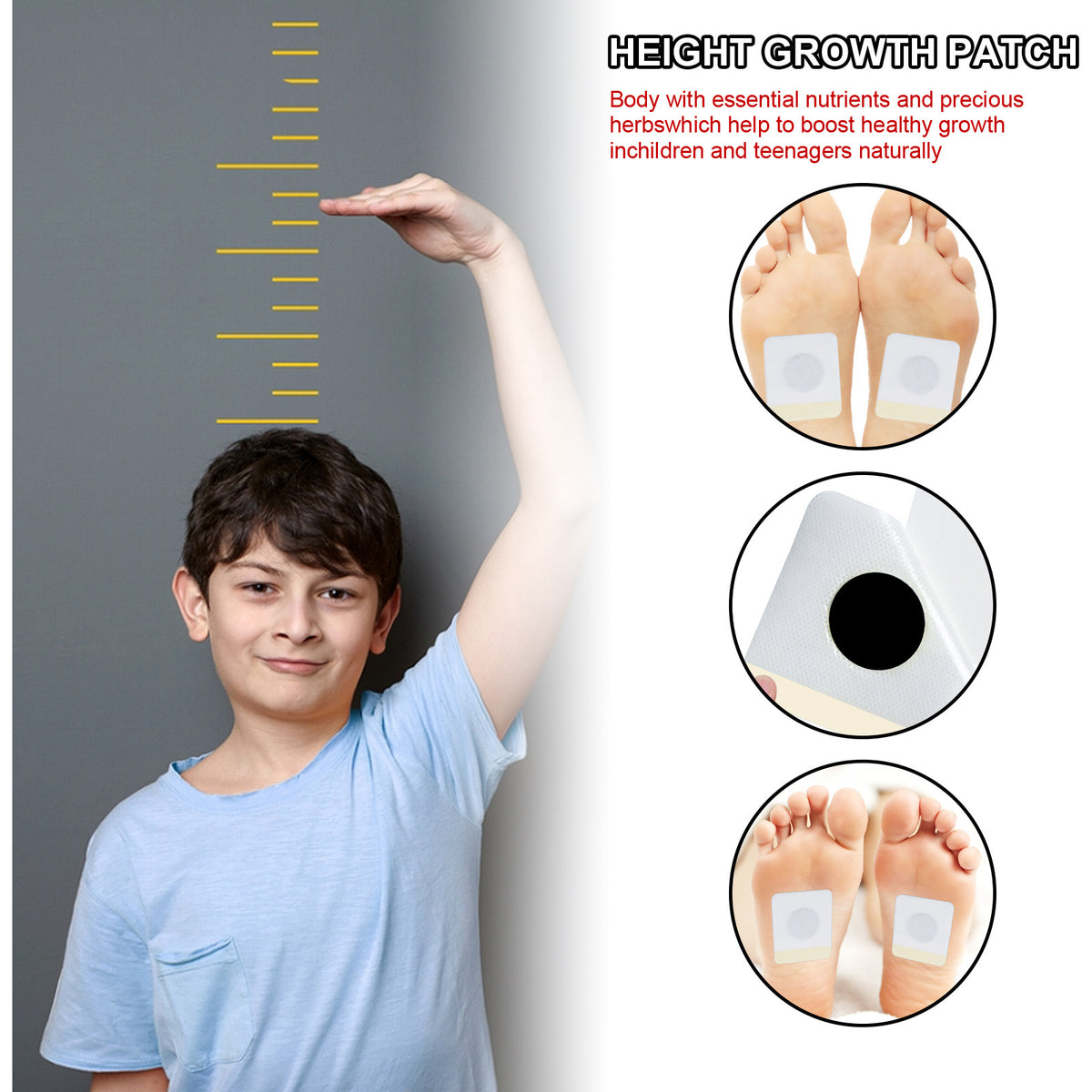 لاصقة Body Booster لتعزيز الطول للعناية بالقدم