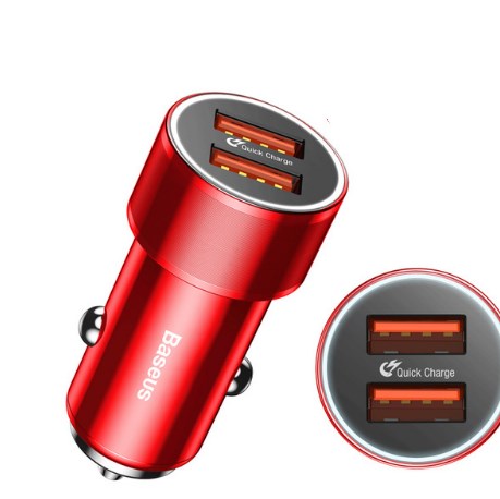 36W Dual USB Car Charger with QC3.0 &amp; PD Fast Charging