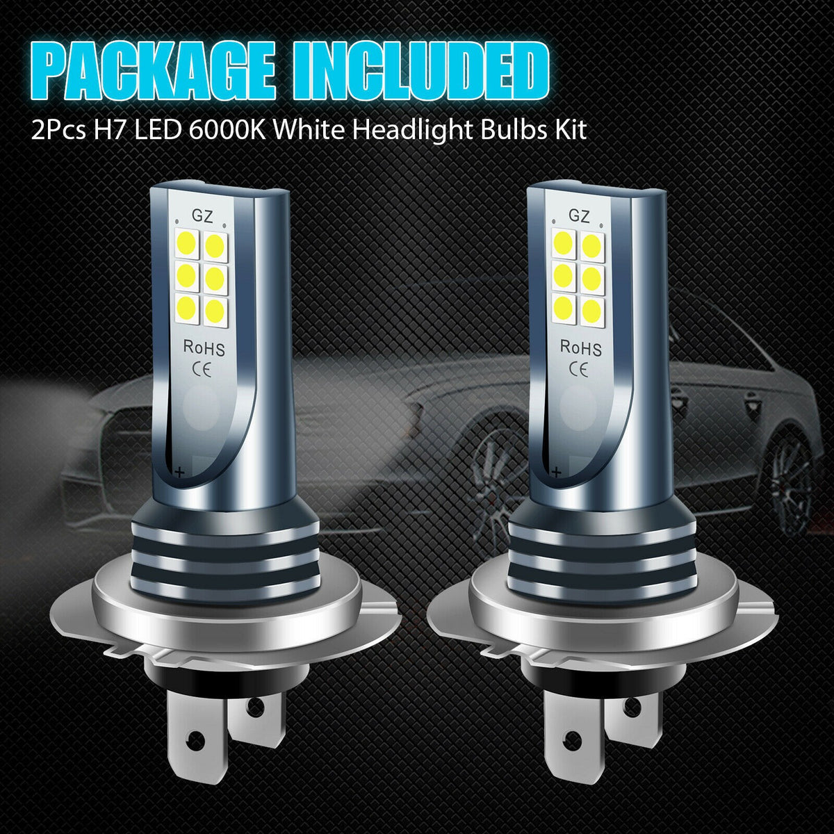 مصابيح ضباب للسيارة H7 9005 H11 H8 9006 5202 H4 3030 12smd 110W للمصابيح الأمامية