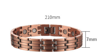 Fashionable Magnetic Energy Red Copper Bracelet Womens Magnetic Red Copper Bracelet