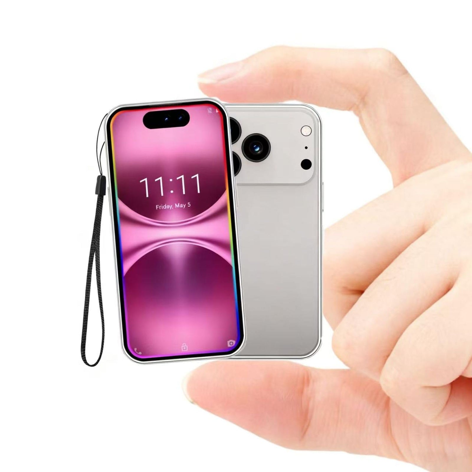 4.0 Inch Mini Smartphone, Android 8.1, 3GB RAM 32GB Storage, Dual SIM  3G LTE, 3000mAh Battery, Compact Pocket Phone For Students Seniors Backup