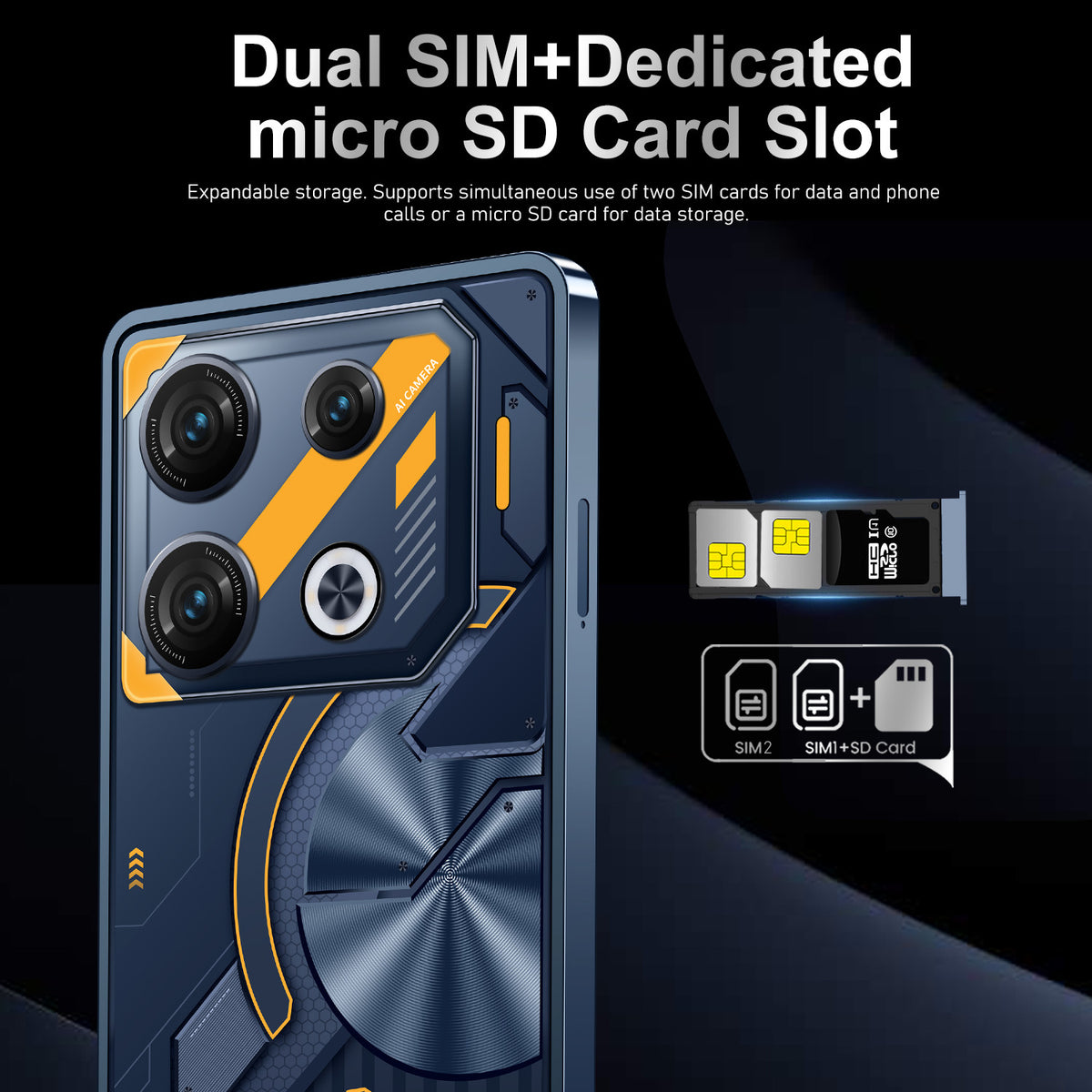 هاتف أندرويد GT10 Pro محمول بتصميم عصري للمنزل