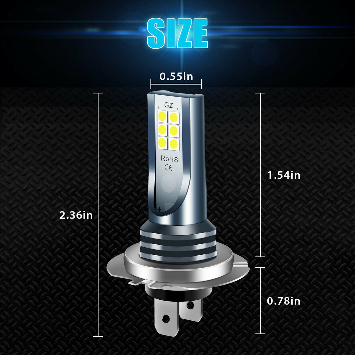 مصابيح ضباب للسيارة H7 9005 H11 H8 9006 5202 H4 3030 12smd 110W للمصابيح الأمامية