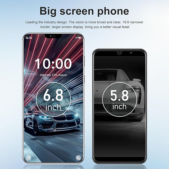 هاتف ذكي C24 Ultra 5G يعمل بنظام أندرويد 14، ذاكرة 12 جيجابايت 512 جيجابايت 6800 مللي أمبير 6.8 بوصة