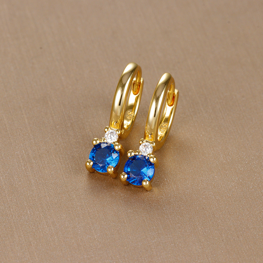 French-style Earrings Instagram-inspired Minimalist Niche Colorful
