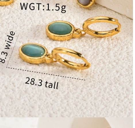 18K Gold Plated Bow-Knot Asymmetric Stainless Steel Earrings for Women