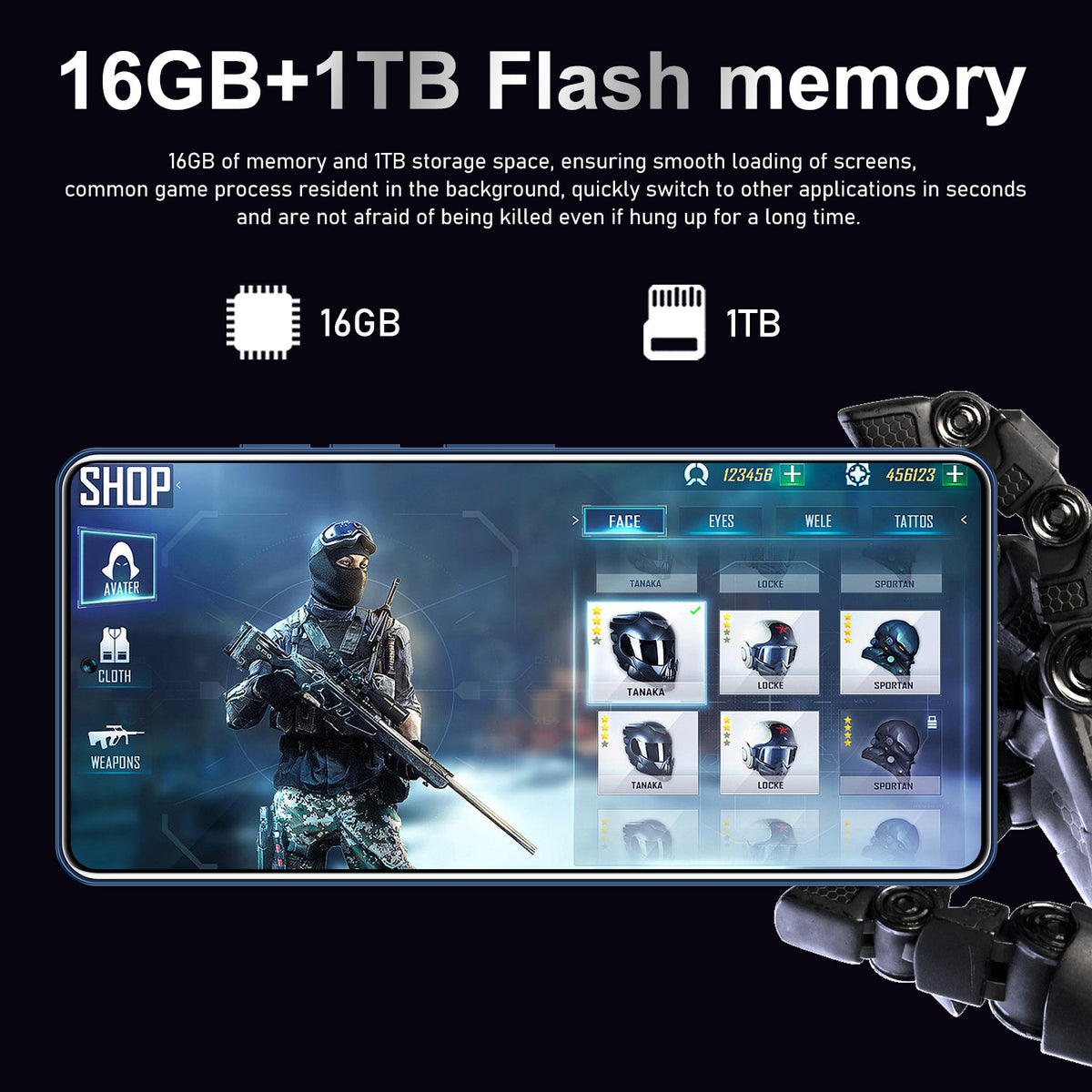 هاتف أندرويد GT10 Pro محمول بتصميم عصري للمنزل