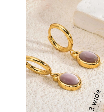 18K Gold Plated Bow-Knot Asymmetric Stainless Steel Earrings for Women