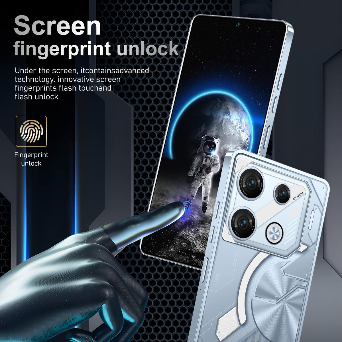 هاتف أندرويد GT10 Pro محمول بتصميم عصري للمنزل